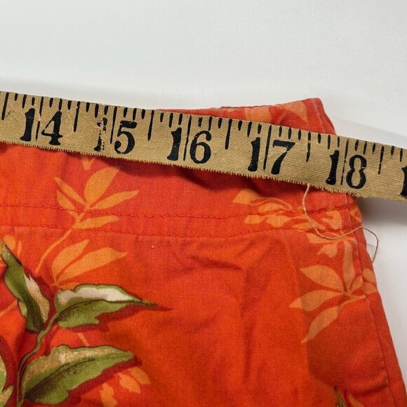 Nine & Company Midi Floral Cotton Stretch Side Zip Women's Skirt Size 14 - Picture 8 of 8